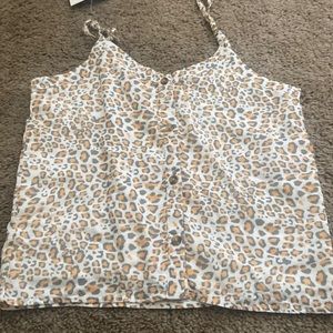 Button up tank top